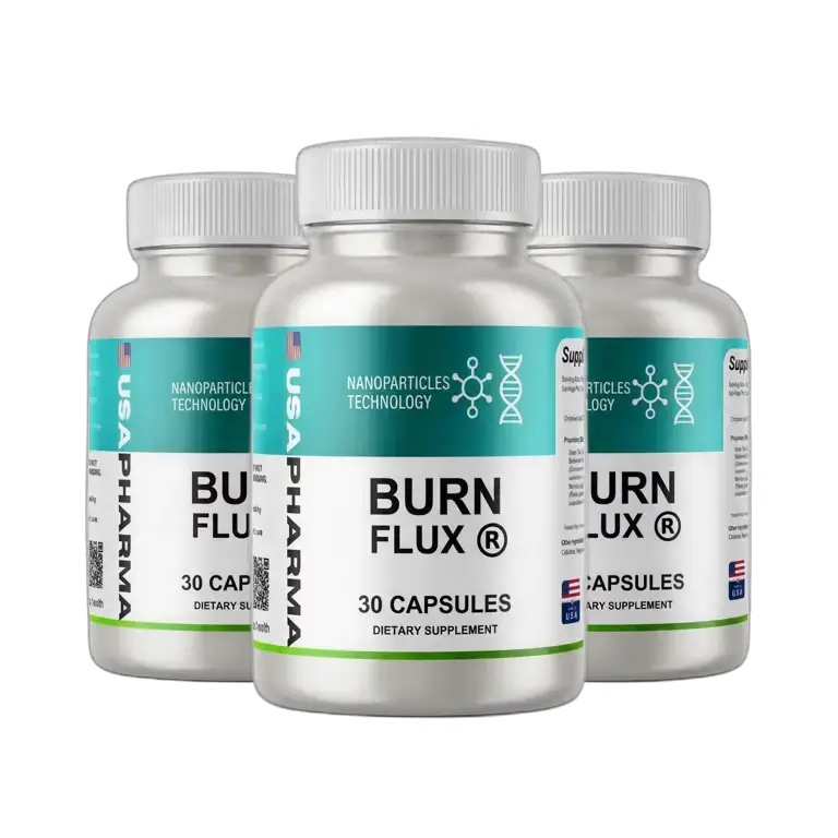 How BurnFlux metabolism support supplement works with bottle